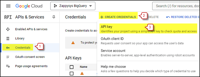 Create API Key