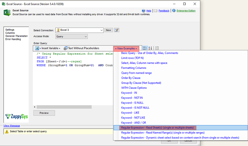 How to read multiple Sheets from Excel File using SSIS - SSIS PowerPack ...