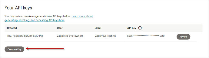 Mailchimp API Key