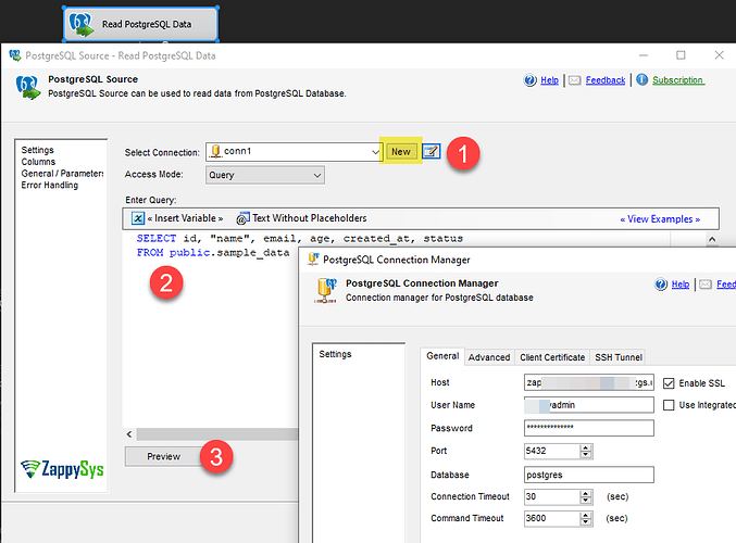 Setup SSIS PostgreSQL Connection