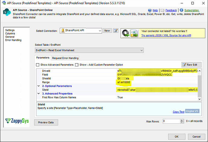 SharePoint example