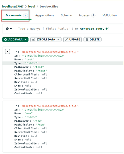 MongoDB Result
