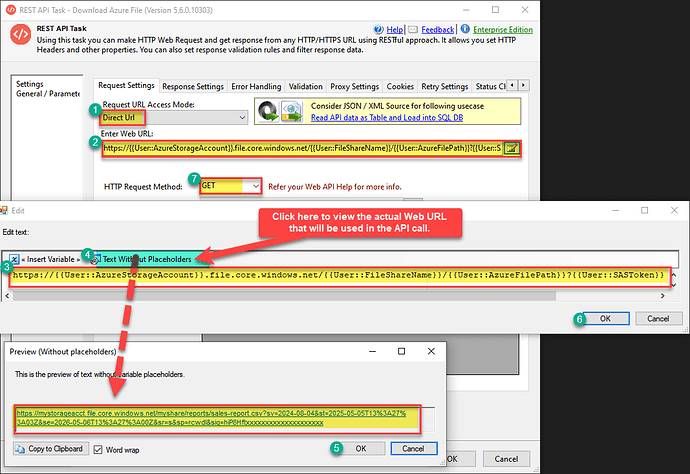 Rest API Task - Dynamic URL
