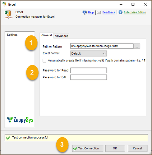 Excel Connection Setup