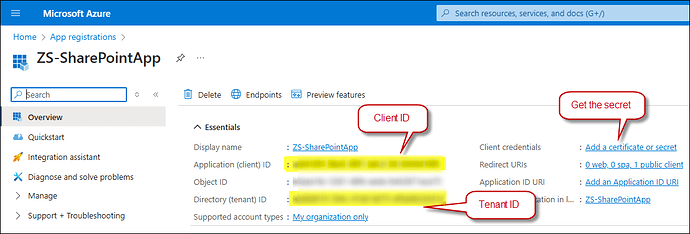 Microsoft configuration