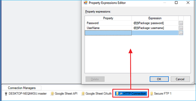 HTTP connection expression