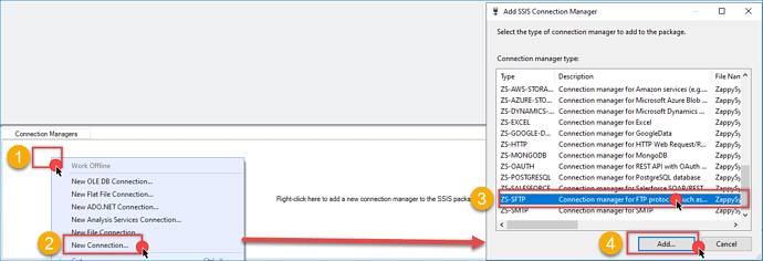 Open SFTP Connection Manager