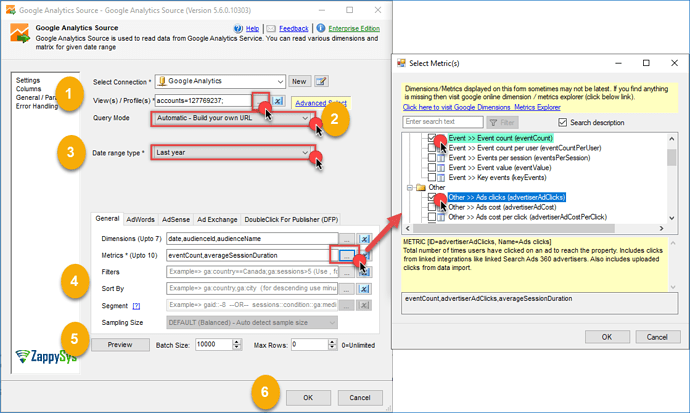 Google Analytics Query Editor