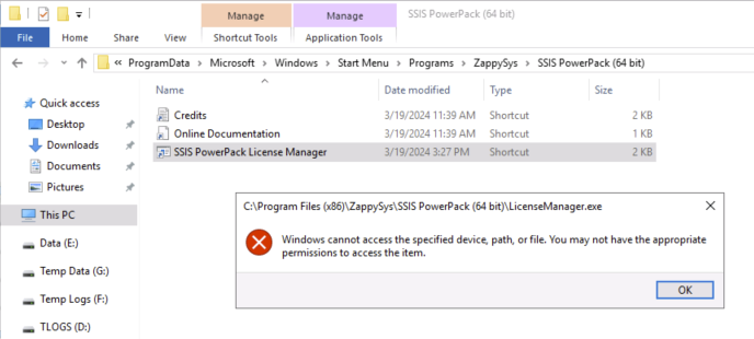 Opening-ZappySys-License-Manager-throws-an-error