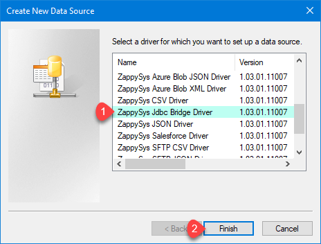 ZappySys ODBC Driver - Create JDBC Bridge Driver