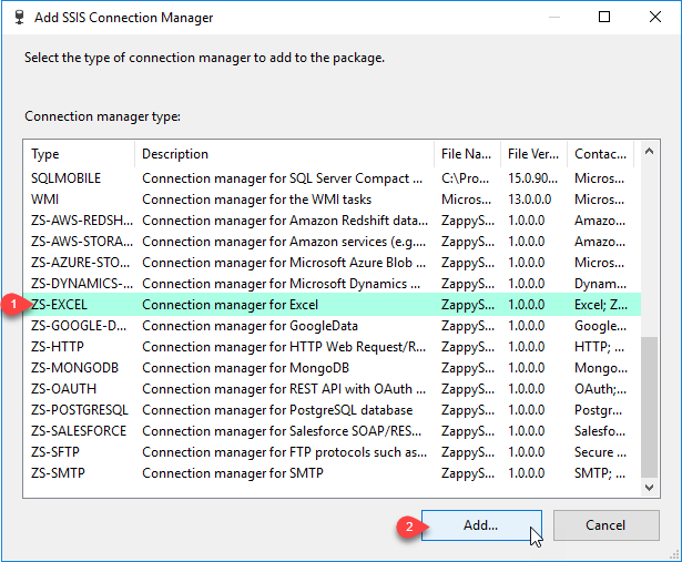SSIS Excel Source - Connection