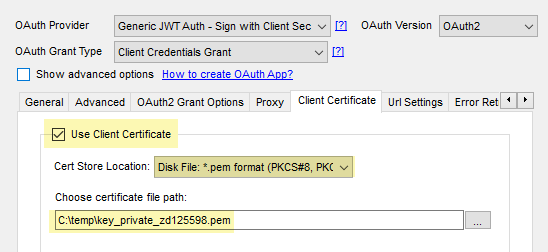 Using Private Key for JWT Auth - DocuSign API