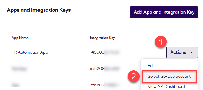 Submit app for Live data access